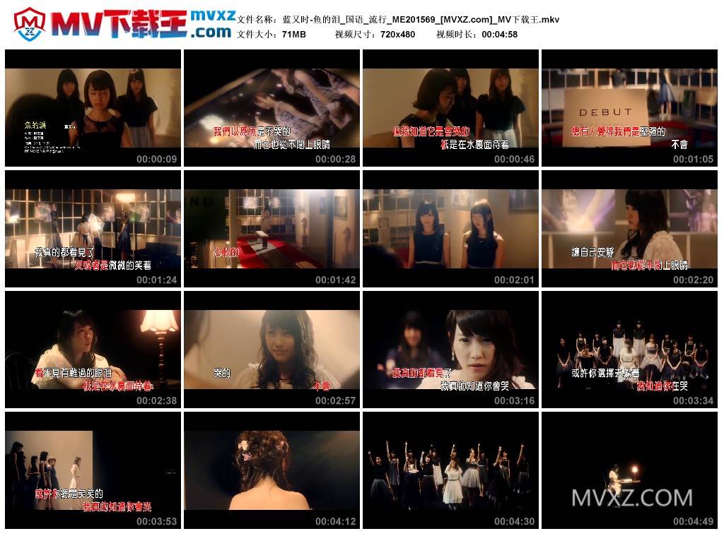 蓝又时-鱼的泪_国语_流行_ME201569